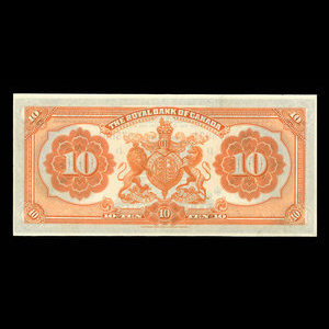 Canada, Royal Bank of Canada, 10 dollars : January 3, 1927