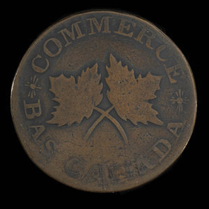 Canada, J.H. Roy, 1 sou : 1838