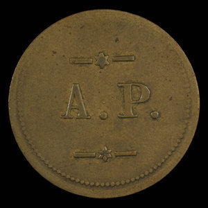 Canada, Anatole Papineau (A.P.), 5 cents : 1895