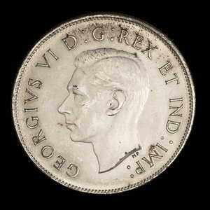 Canada, George VI, 50 cents : 1944