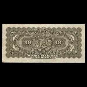 Canada, Banque Canadienne Nationale, 10 dollars : February 1, 1925