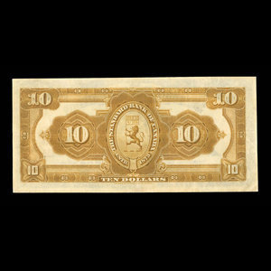 Canada, Standard Bank of Canada, 10 dollars : January 2, 1919