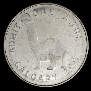 Canada, Calgary Zoo, 1 admission, adult : 1969