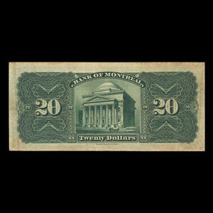 Canada, Bank of Montreal, 20 dollars : January 2, 1904