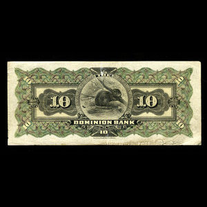 Canada, Dominion Bank, 10 dollars : January 2, 1900