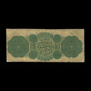 Canada, Union Bank of Lower Canada, 1 dollar : March 1, 1866