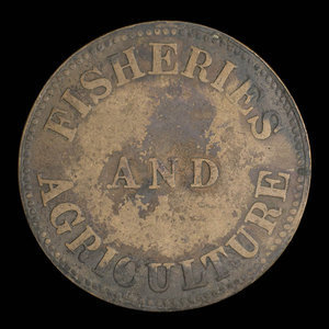 Canada, unknown, 1/2 penny : 1838