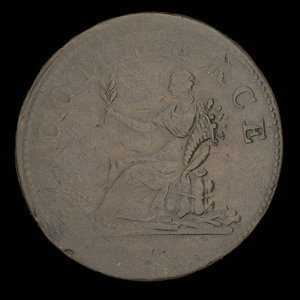 Canada, unknown, 1 penny : 1814