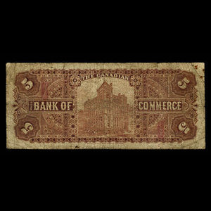 Canada, Canadian Bank of Commerce, 5 dollars : January 2, 1892