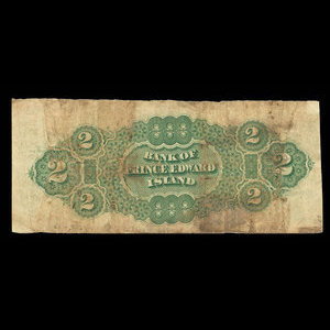 Canada, Bank of Prince Edward Island, 2 dollars : January 1, 1877