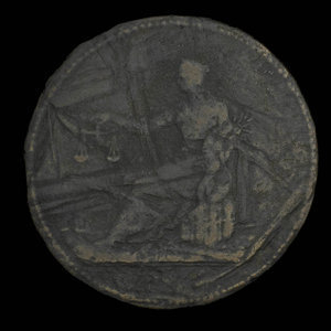 Canada, unknown, 1/2 penny : 1820