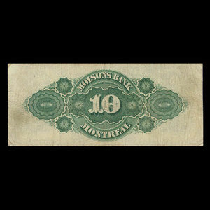 Canada, Molsons Bank, 10 dollars : July 2, 1898