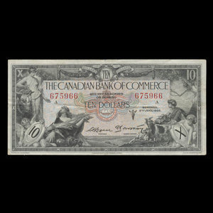 Canada, Canadian Bank of Commerce, 10 dollars : January 2, 1935