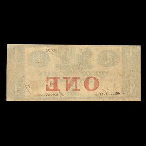 Canada, Quebec Bank, 1 dollar : November 1, 1857