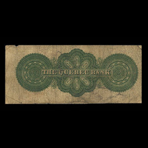 Canada, Quebec Bank, 2 dollars : November 1, 1865