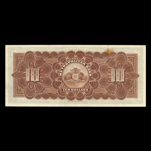 Canada, Metropolitan Bank (The), 10 dollars : November 5, 1909