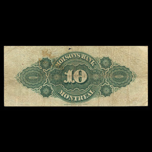 Canada, Molsons Bank, 10 dollars : May 2, 1904