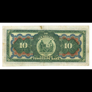 Canada, Eastern Townships Bank, 10 dollars : January 2, 1906