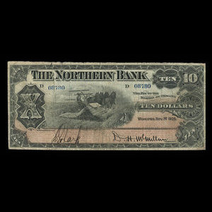 Canada, Northern Bank, 10 dollars : November 1, 1905