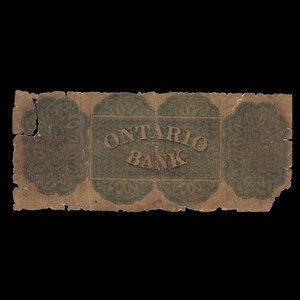 Canada, Ontario Bank, 2 dollars : August 15, 1857