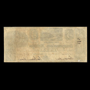 Canada, Niagara Suspension Bridge Bank, 3 dollars : July 1, 1841