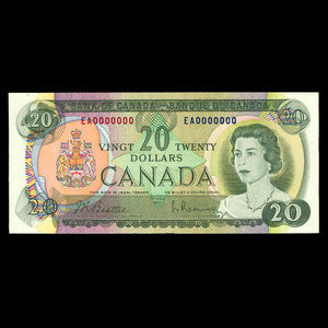 Canada, Bank of Canada, 20 dollars : 1969