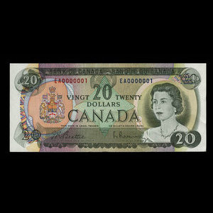 Canada, Bank of Canada, 20 dollars : 1969