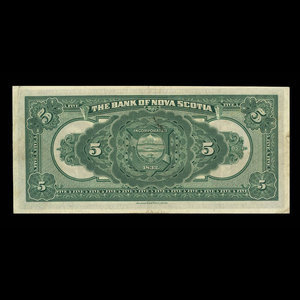 Canada, Bank of Nova Scotia, 5 dollars : July 2, 1918