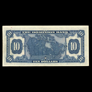 Canada, Dominion Bank, 10 dollars : February 1, 1931