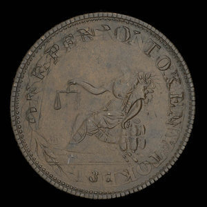 Canada, unknown, 1 penny : 1812