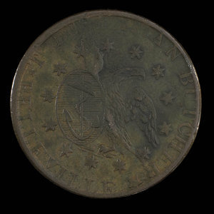 United States of America, T.D. Seaman, 1 cent : 1838