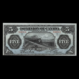 Canada, Dominion of Canada, 5 dollars : May 1, 1912