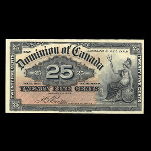 Canada, Dominion of Canada, 25 cents : January 2, 1900