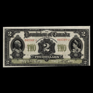 Canada, Dominion of Canada, 2 dollars : January 2, 1914