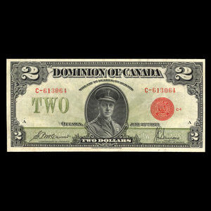 Canada, Dominion of Canada, 2 dollars : June 23, 1923