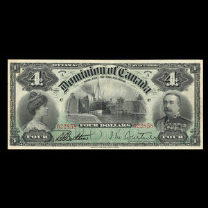 Canada, Dominion of Canada, 4 dollars : July 2, 1900