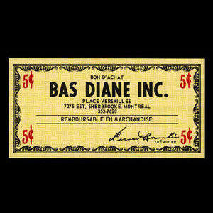 Canada, Bas Diane Inc., 5 cents : January 7, 1971