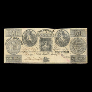 Canada, Quebec Bank, 30 sous : October 1, 1837