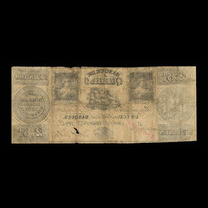 Canada, Quebec Bank, 1 ecu : October 1, 1837