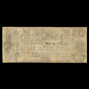 Canada, Quebec Bank, 5 dollars : November 1, 1853