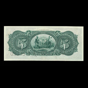 Canada, Quebec Bank, 5 dollars : July 2, 1901