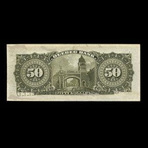 Canada, Quebec Bank, 50 dollars : January 3, 1911