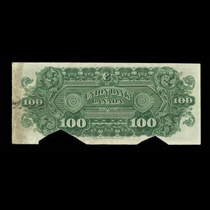 Canada, Union Bank of Canada (The), 100 dollars : July 1, 1912