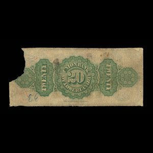 Canada, Union Bank of Lower Canada, 20 dollars : September 1, 1870