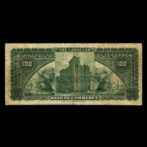 Canada, Canadian Bank of Commerce, 100 dollars : May 1, 1912