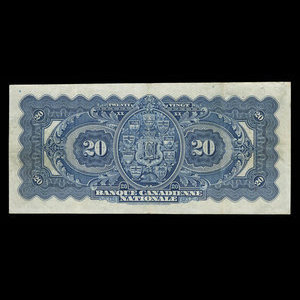 Canada, Banque Canadienne Nationale, 20 dollars : February 1, 1929