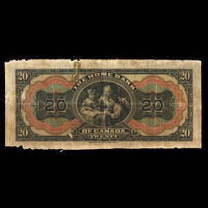 Canada, Home Bank of Canada, 20 dollars : March 1, 1920