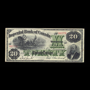 Canada, Imperial Bank of Canada, 20 dollars : January 2, 1920