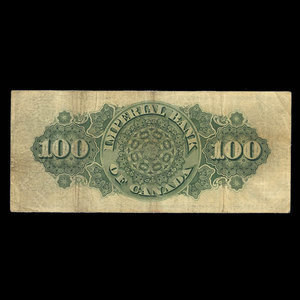 Canada, Imperial Bank of Canada, 100 dollars : January 2, 1917