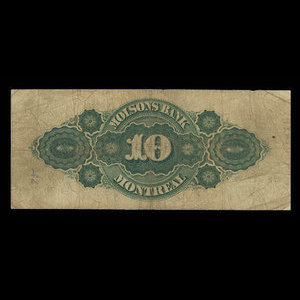 Canada, Molsons Bank, 10 dollars : July 2, 1890